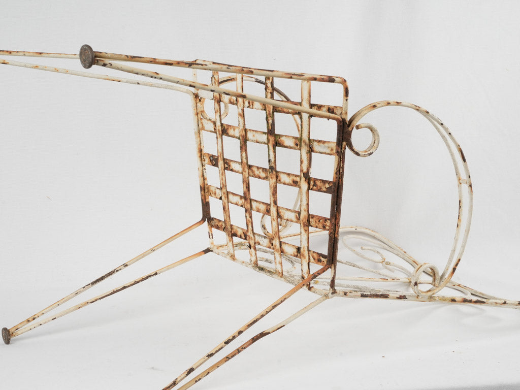 1960s original French iron armchairs