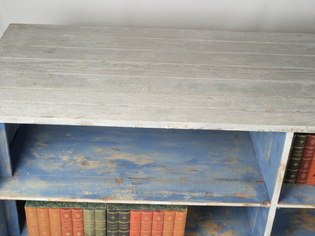 Faded white storage unit