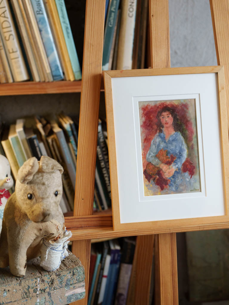 Small Contemporary Painting By Karibou - Délia - 13¾" x 10¾"