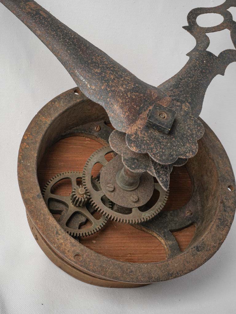 Historical metal clock hands