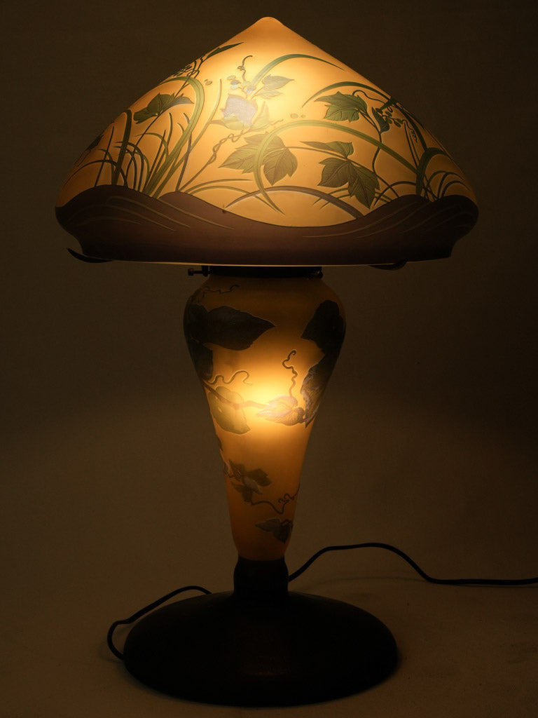 Captivating green and blue lamp