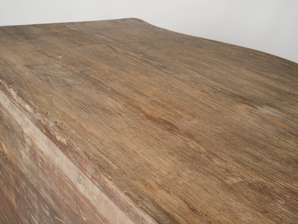 Neutral-colored wooden chest