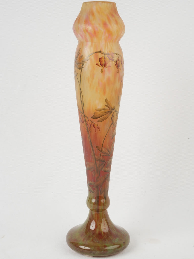 Rare French glass Daum Nancy vase