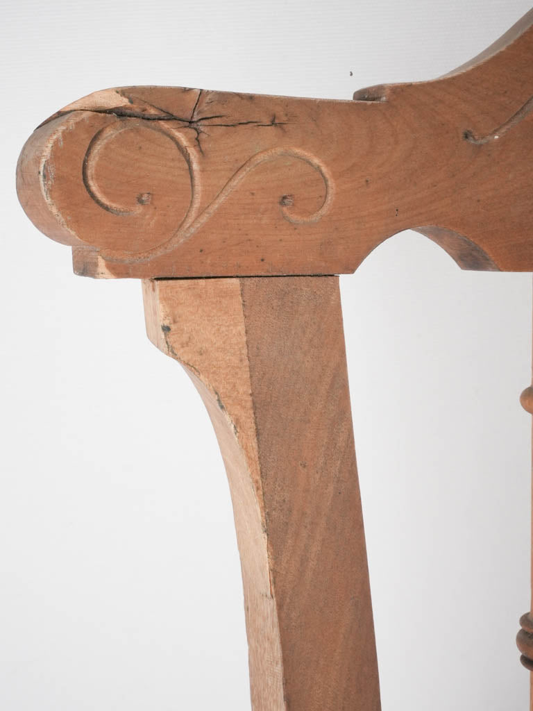 Rustic 1920s Walnut desk chair