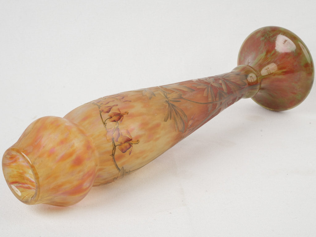 Collectible antique French glass vase