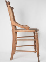 Time-worn Walnut country bistro chair