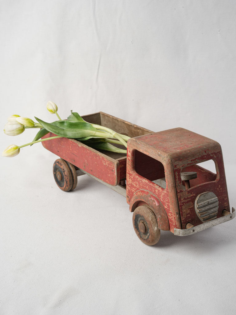 Antique Danish wooden toy truck