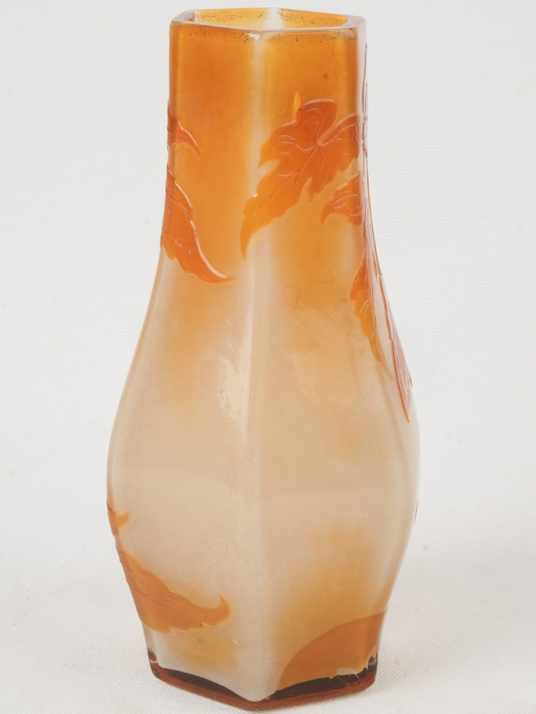 Elegant botanical motif decorative vase