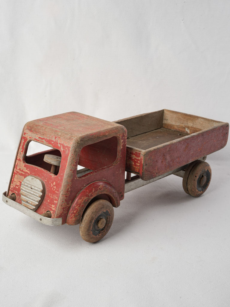 Classic painted cab wooden truck