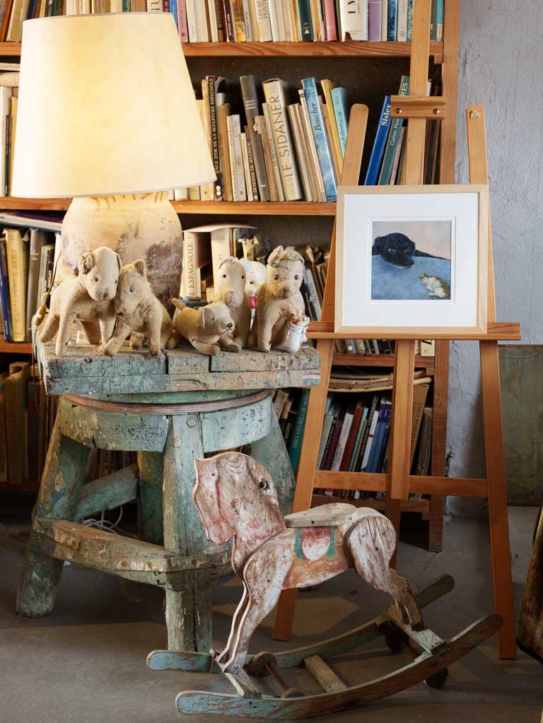 Small Contemporary Painting By Karibou - Frankie, or the Tender Wild One - 14¼"