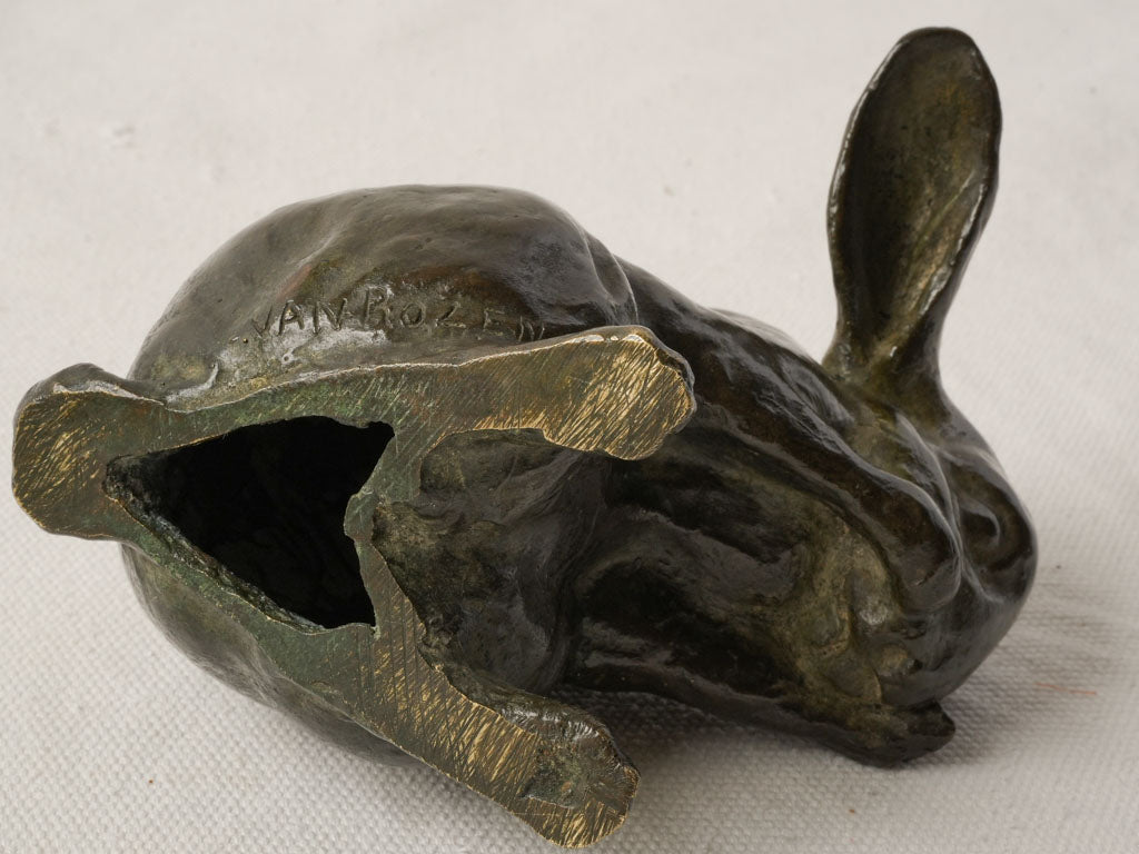 Painterly French Animalier rabbit figure