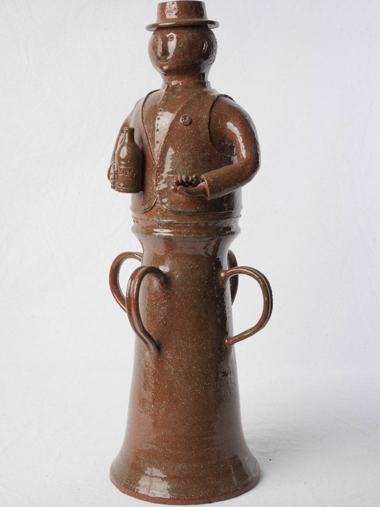 High-fired chestnut glaze sculpture