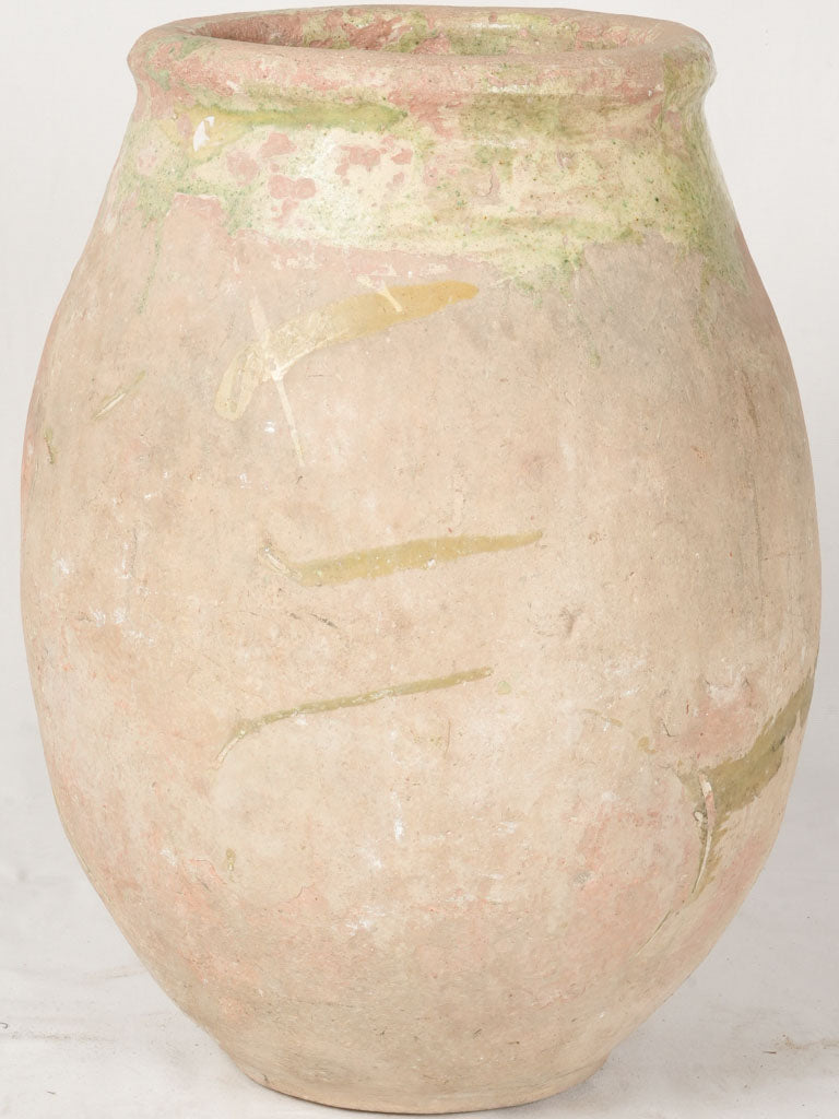 Glazed historic olive storage container