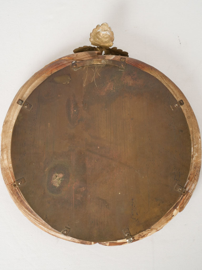 Artisanal French horn framed mirror