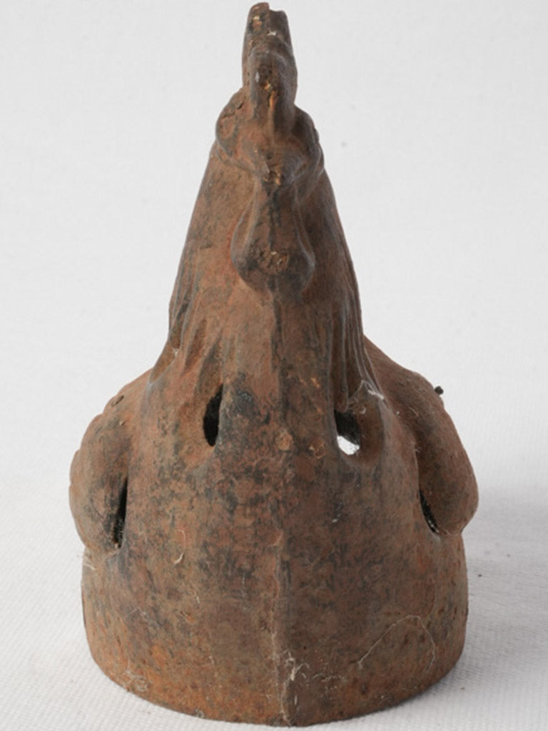 Weathered French rooster sculpture