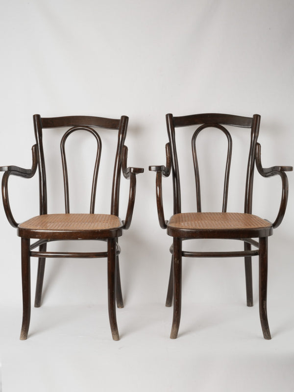 Vintage beechwood Thonet series 531 chairs