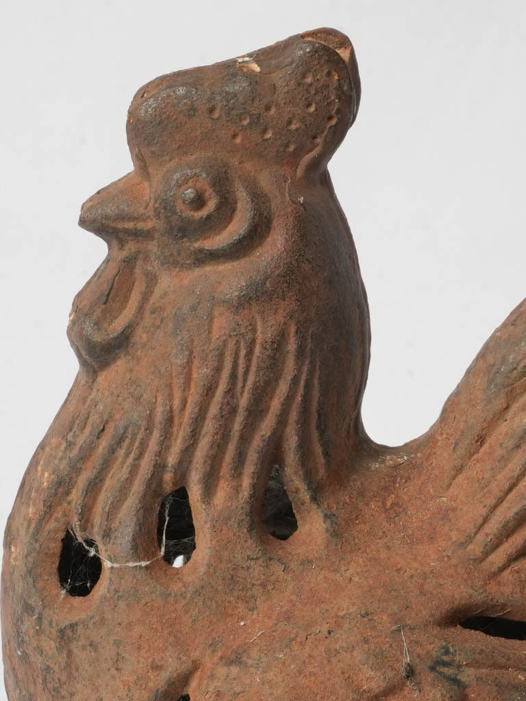 Stylized vintage rooster ornament