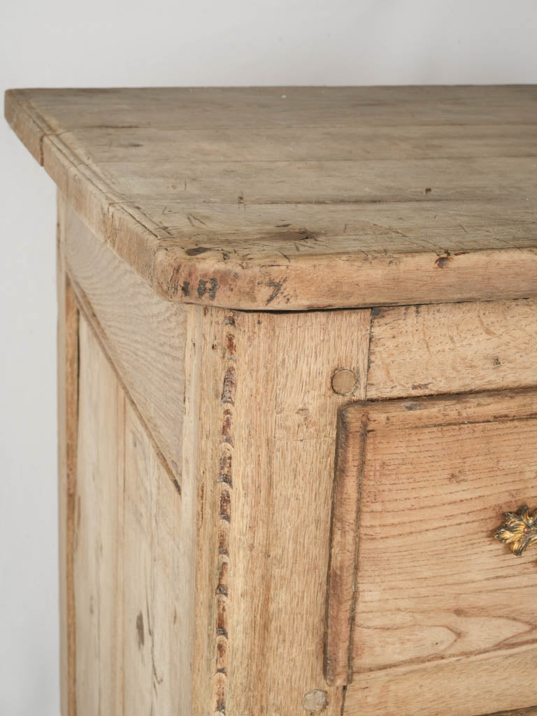 Refined patina oak commode
