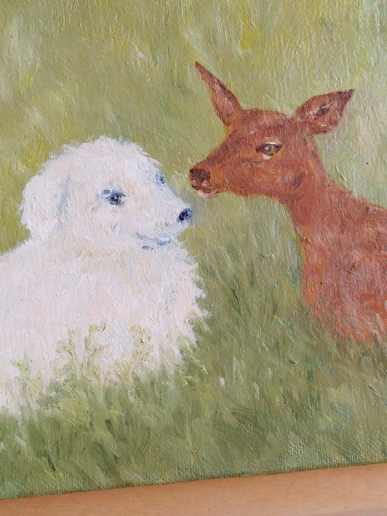 Small Contemporary Painting By Karibou - A jamais vivants (Forever Alive) - 15¼" x 18½"