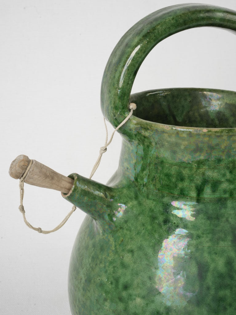 Sturdy handled French village water ewer