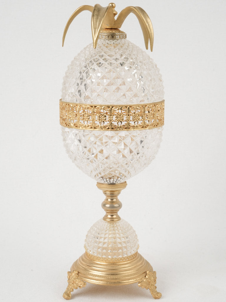 Elegant pineapple motif candy jar