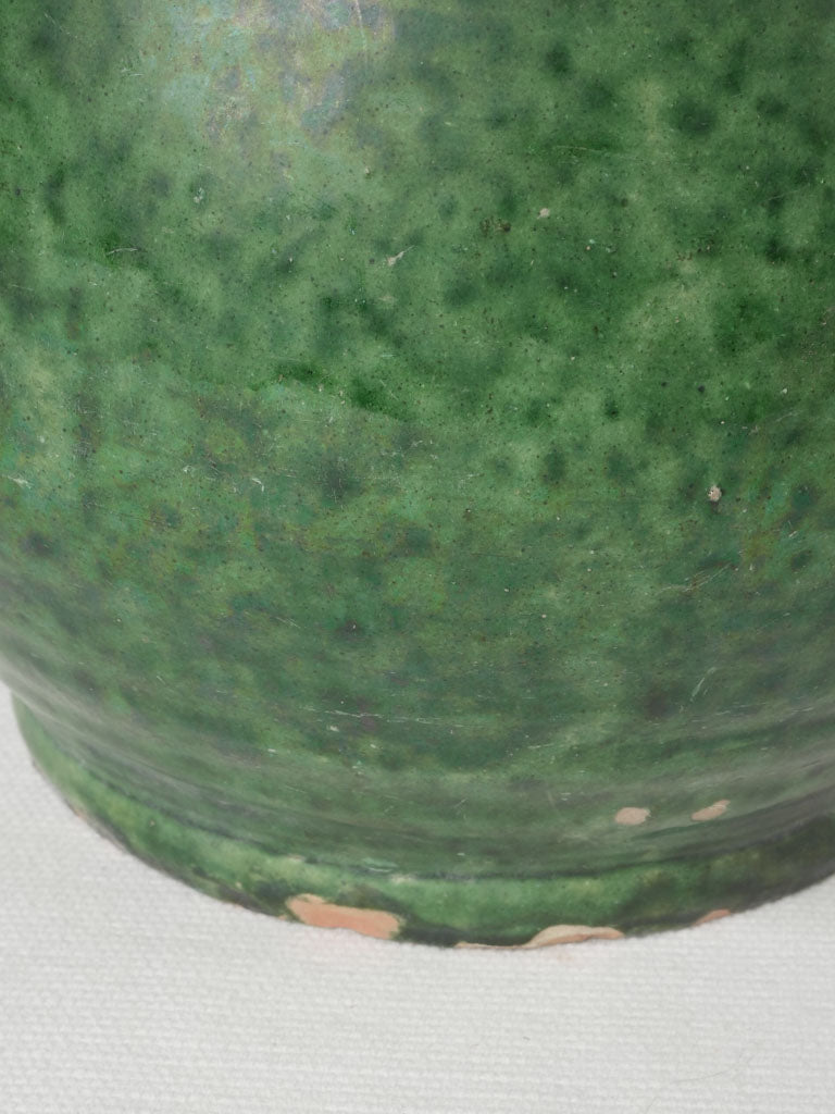 Antique country-style French pottery pitcher