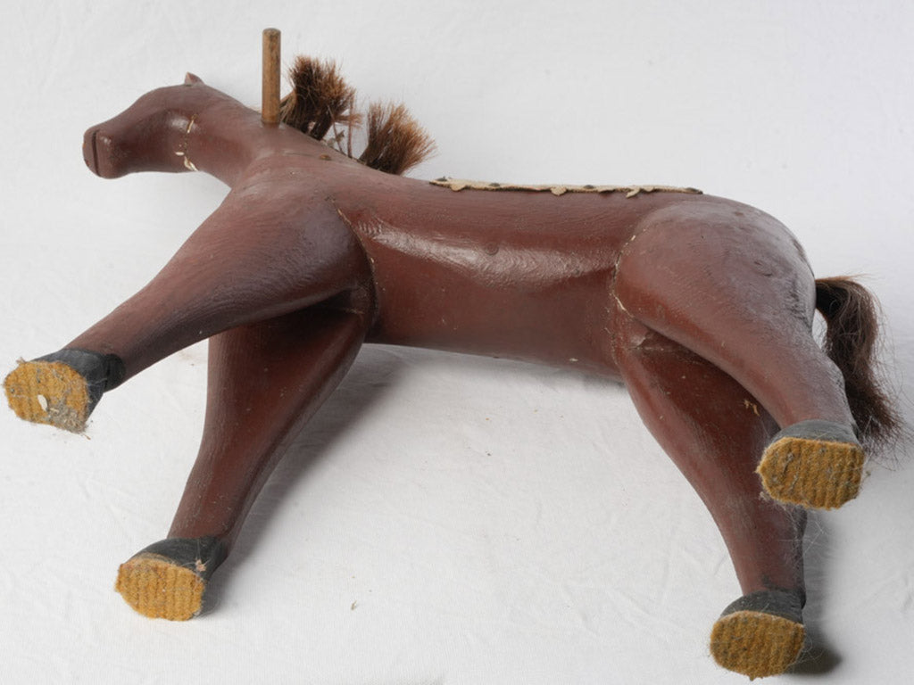 Endearing seam-split toy horse