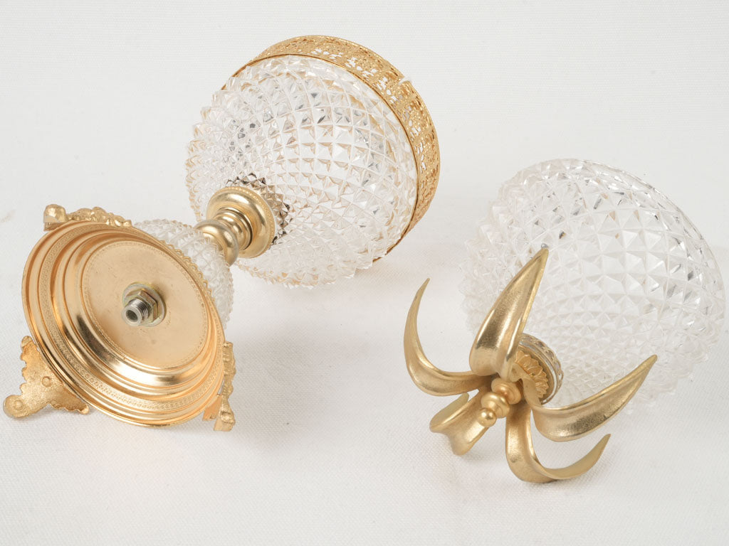 Refined bronze and crystal candy jar