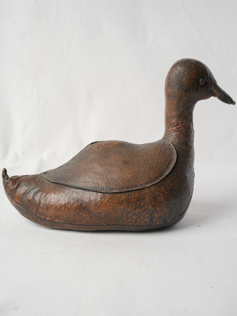 Elegant patina leather duck