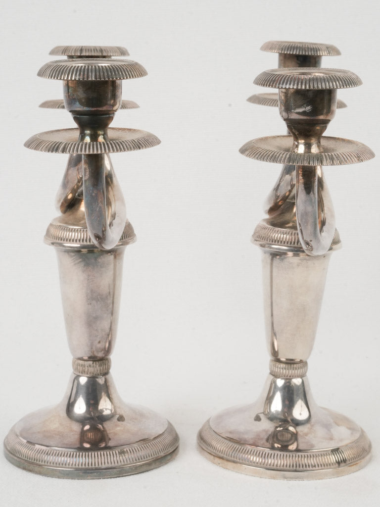 Distinctive fluted accent candelabras