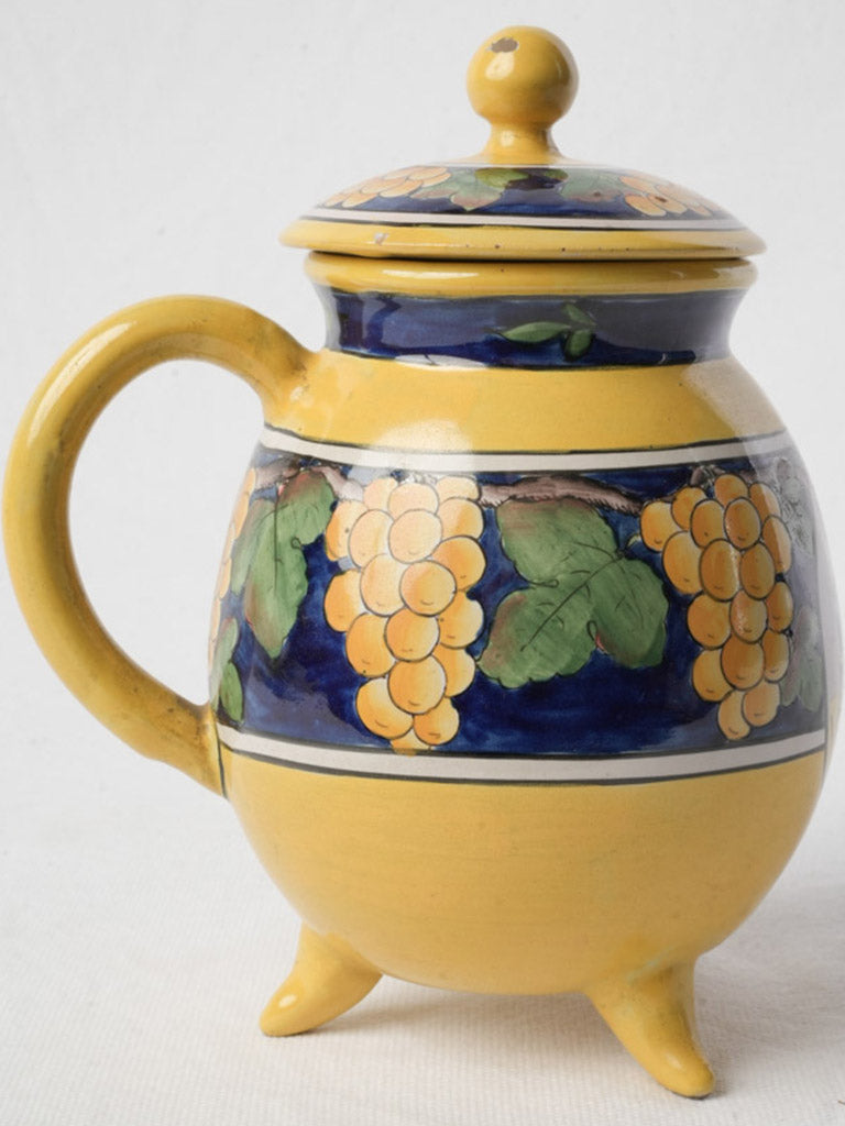 Leafy green faience confectionery piece