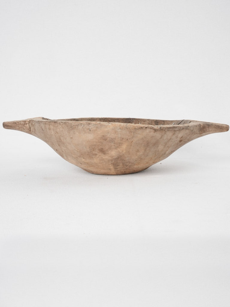 Primitive wooden grain bowl - round 18"