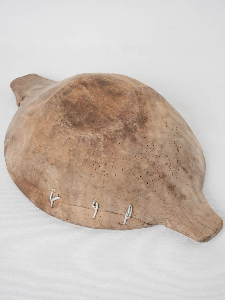 Primitive wooden grain bowl - round 18"