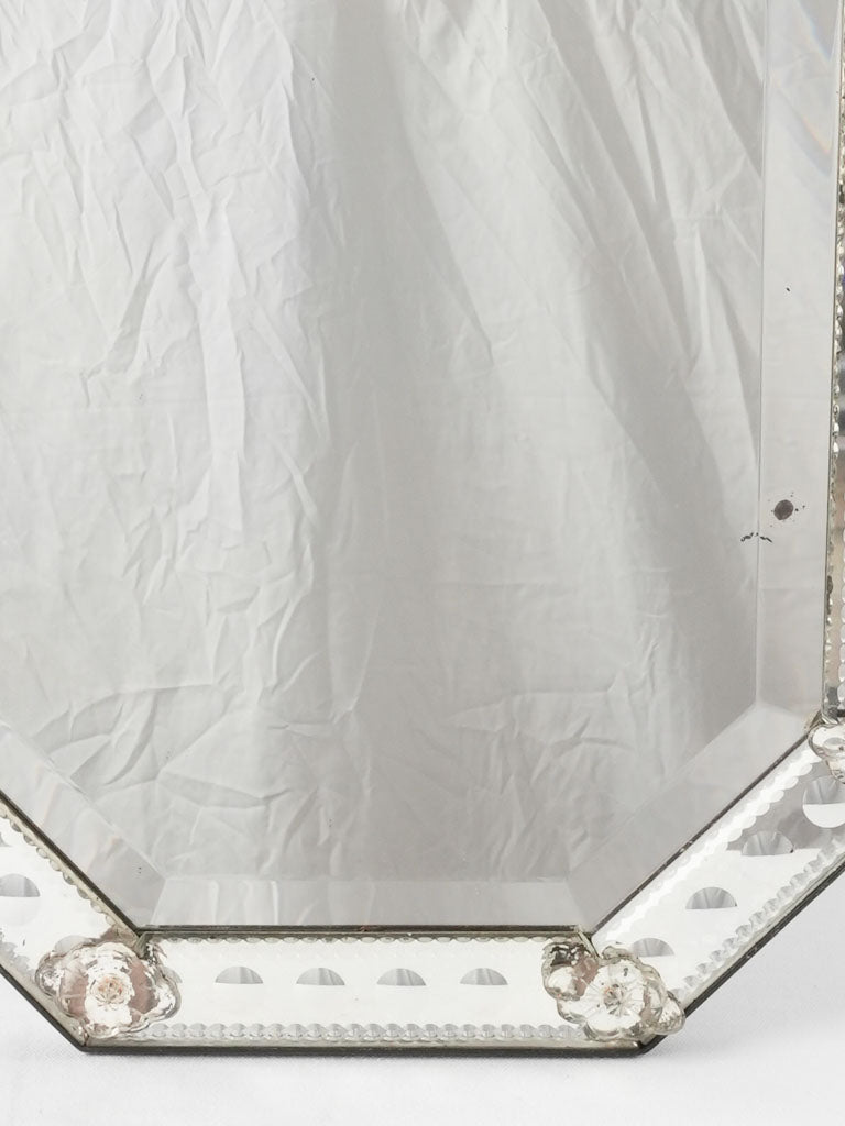 Late 19th century Venetian vanity mirror 26" x 15¾"