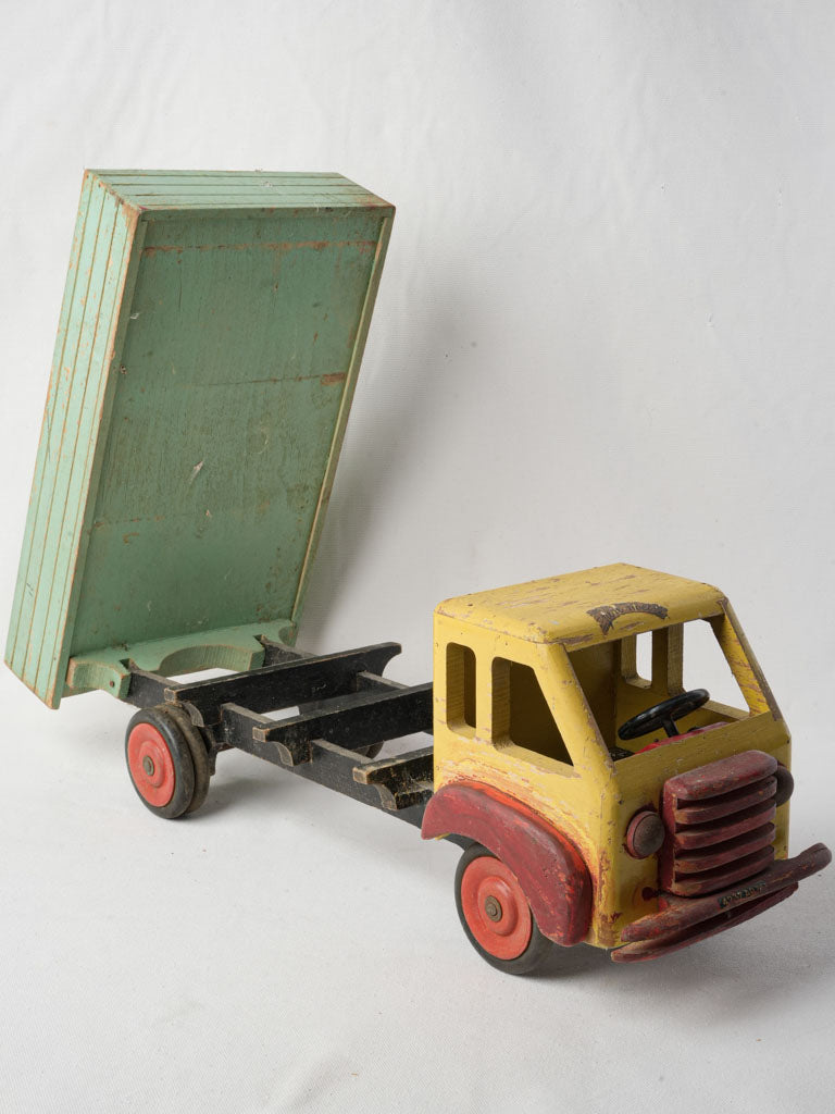 Nostalgic mid-century wooden truck  