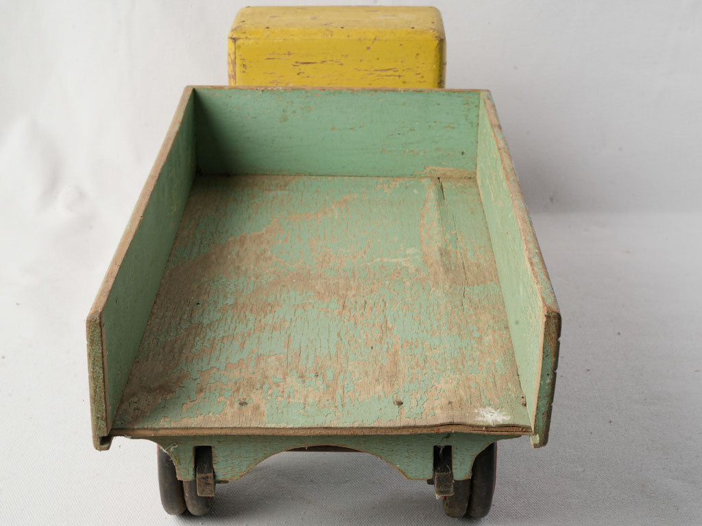 Eclectic design wooden truck  