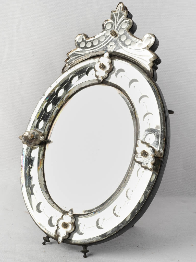 Charming oval antique mirror