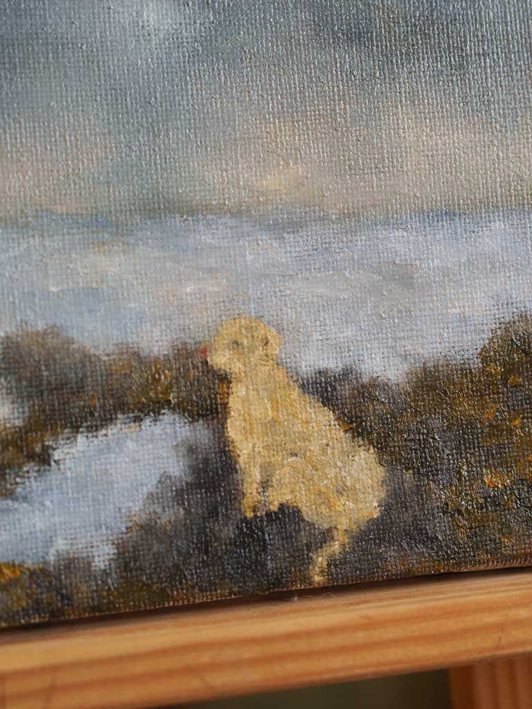 Slate-pewter color scheme painting