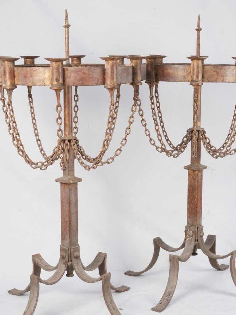 Mid-century architectural design candelabras