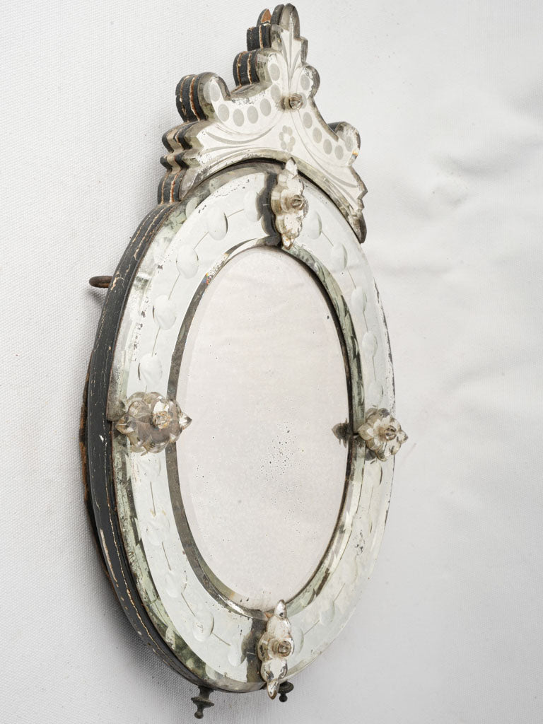 Whimsical European-style tabletop mirror