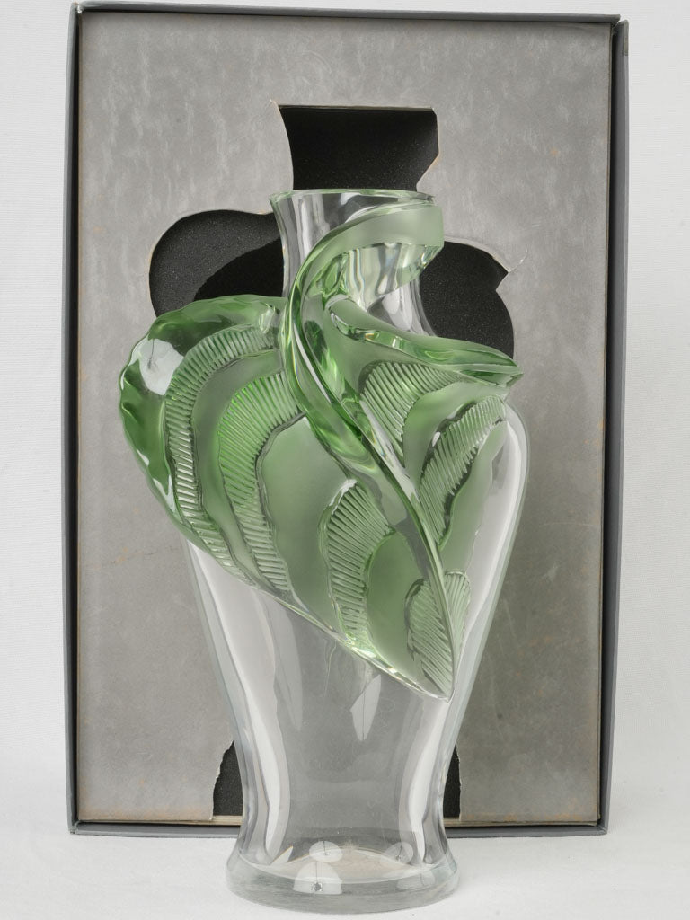 Stylish clear crystal vase