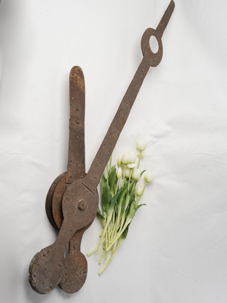 Rustic early 18th-century clock hands