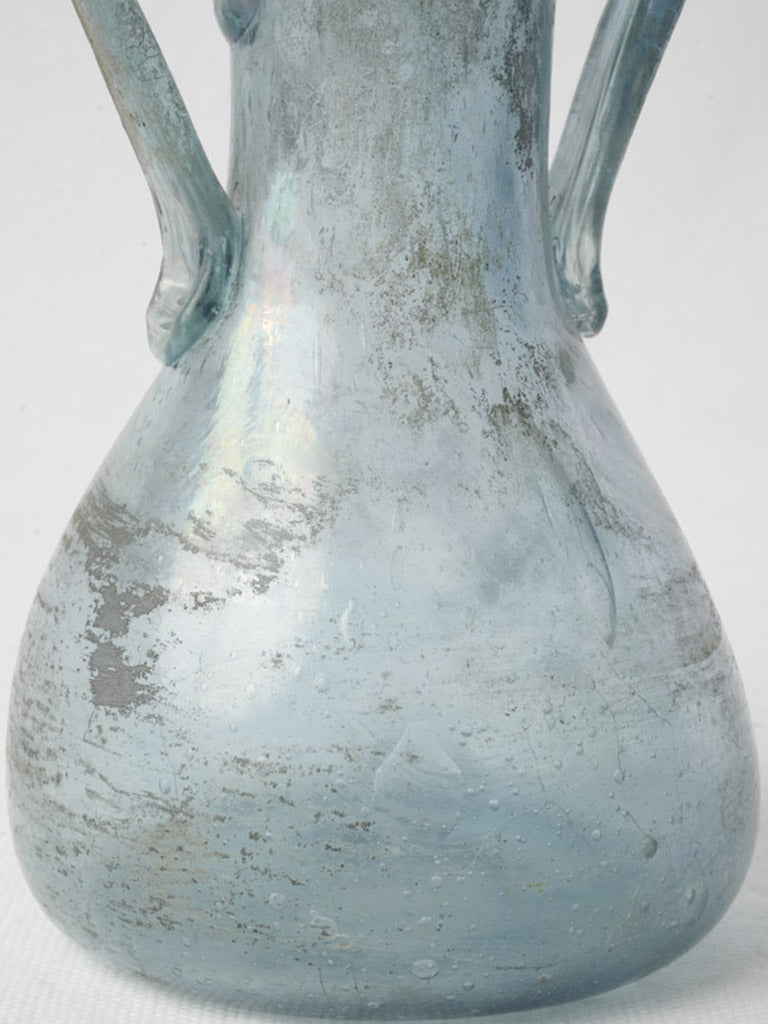 Iridescent mid-century amphora vessel