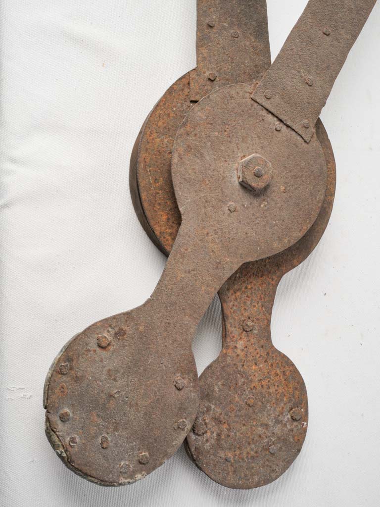 Aged blacksmith artistry clock hands  