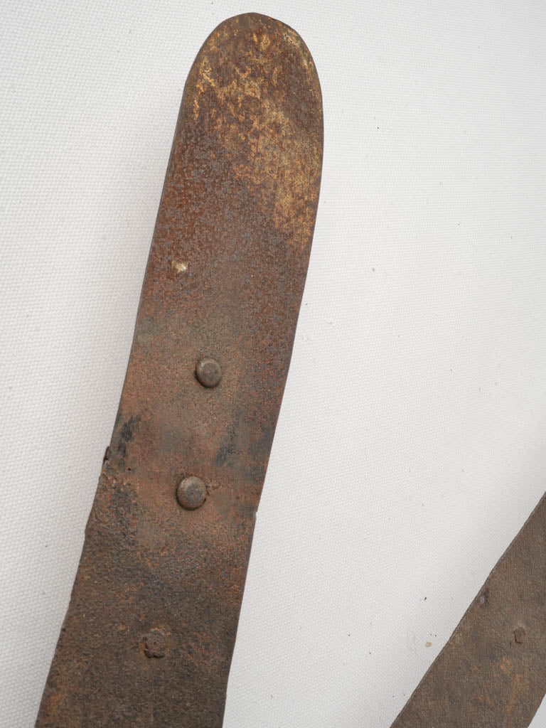 Authentic rustic finish clock pieces