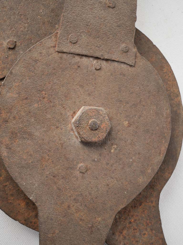 Substantial decorative iron clock hands  