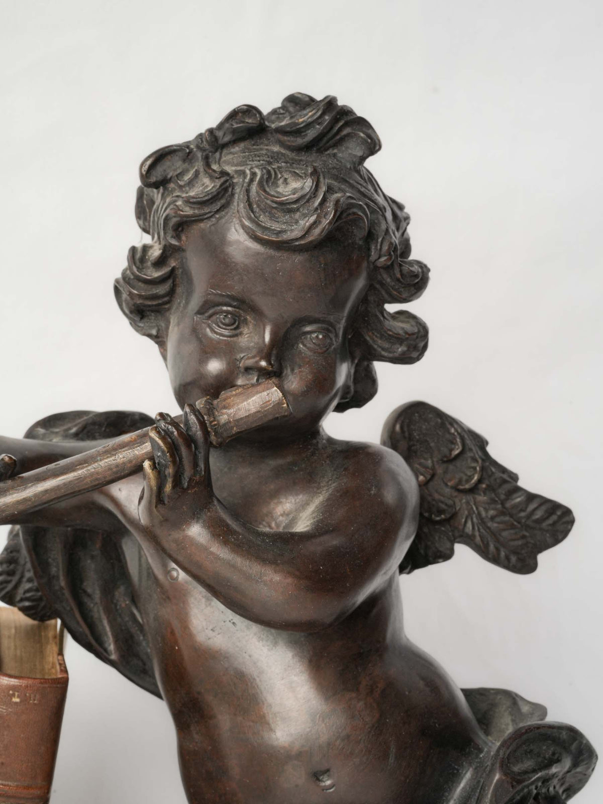 Pair of 19th-Century Bronze Cherubs, After Carpeaux, w/ Generous Bronze Casting - 16¼"