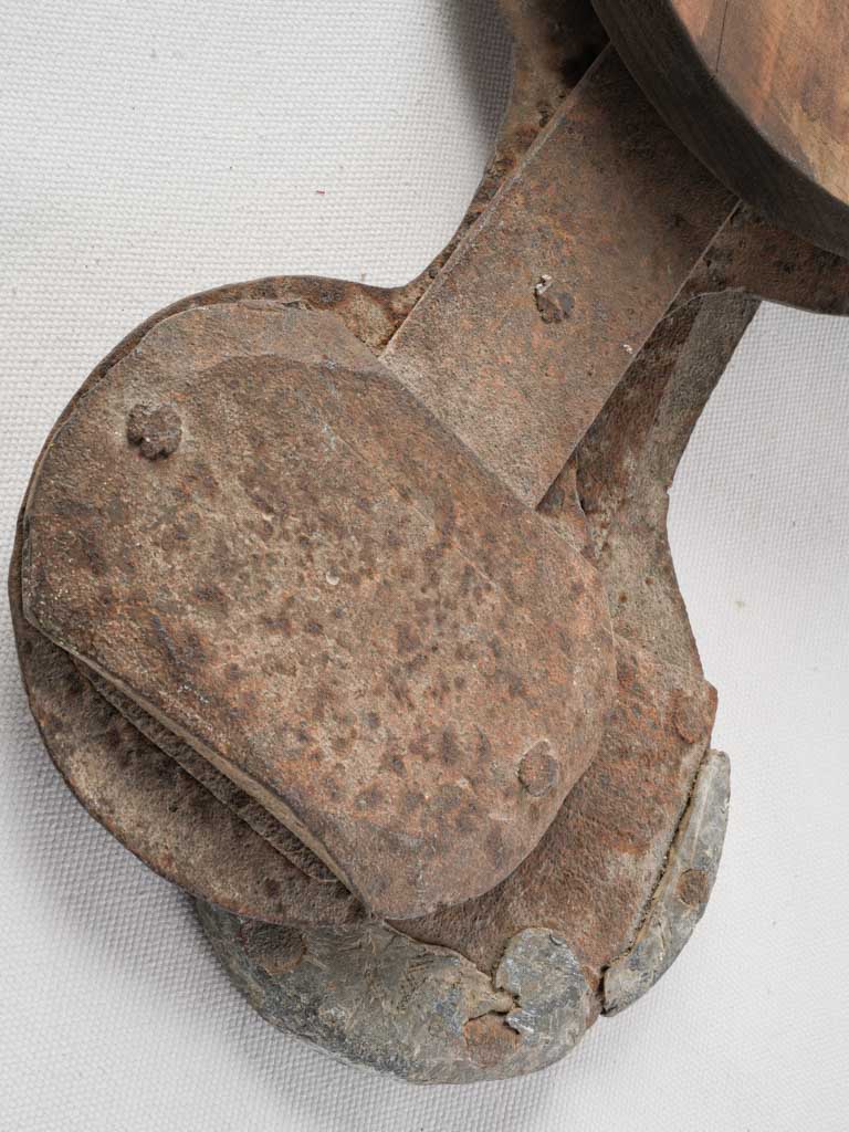 Unique forged iron clock collectibles  