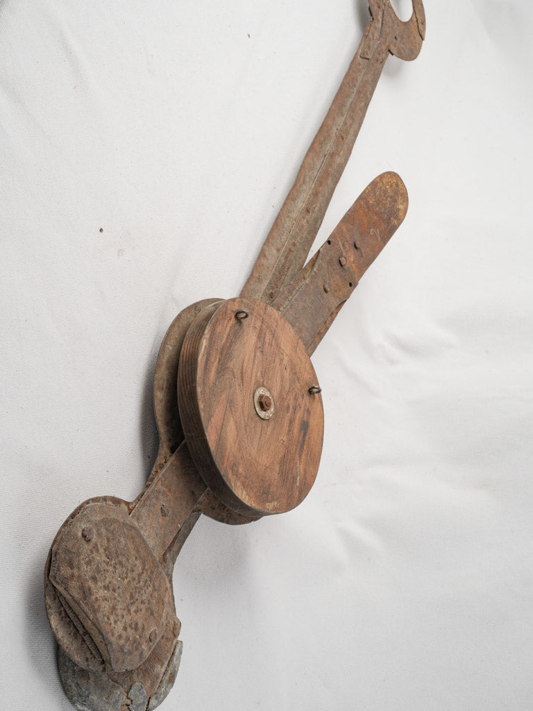 Vintage patina iron clock hands  