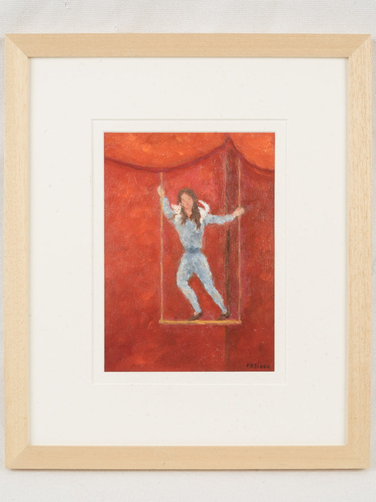 Contemporary vibrant oil painting.